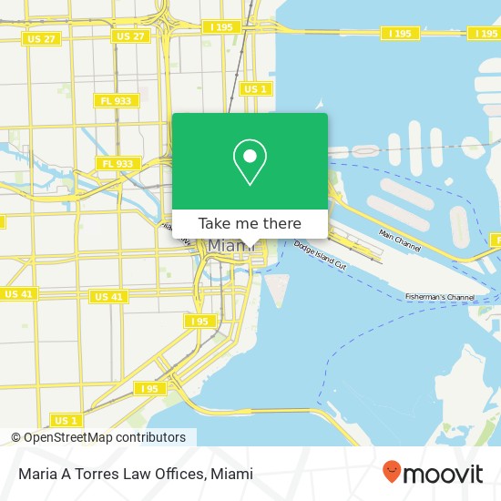Maria A Torres Law Offices map