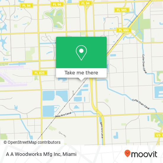 A A Woodworks Mfg Inc map