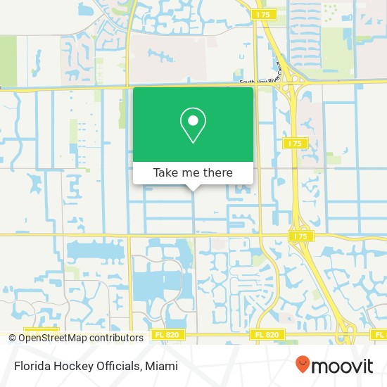 Florida Hockey Officials map