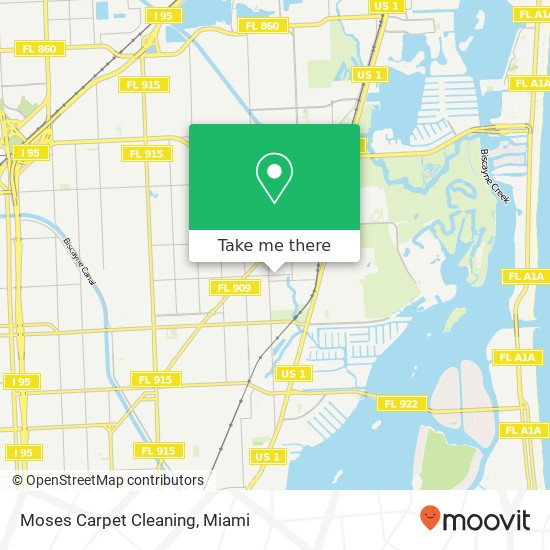 Mapa de Moses Carpet Cleaning