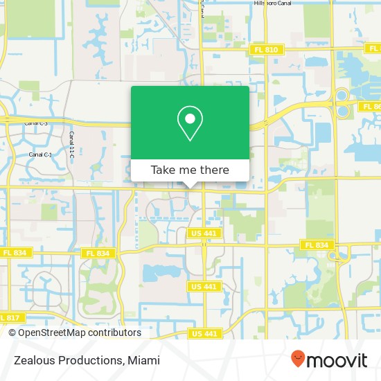 Mapa de Zealous Productions