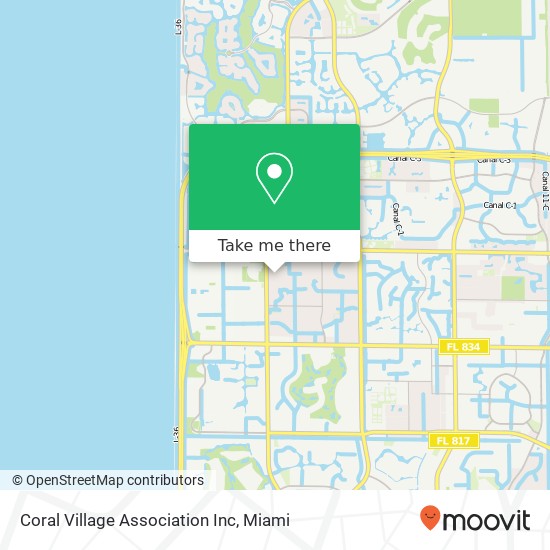 Coral Village Association Inc map