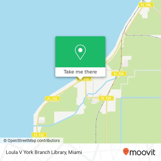 Mapa de Loula V York Branch Library