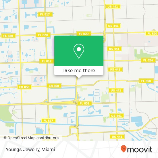 Mapa de Youngs Jewelry