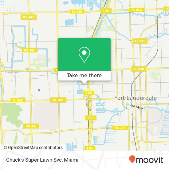 Mapa de Chuck's Super Lawn Svc