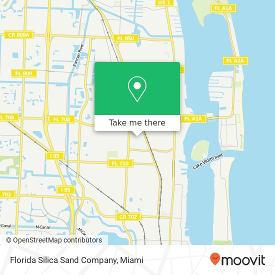Mapa de Florida Silica Sand Company