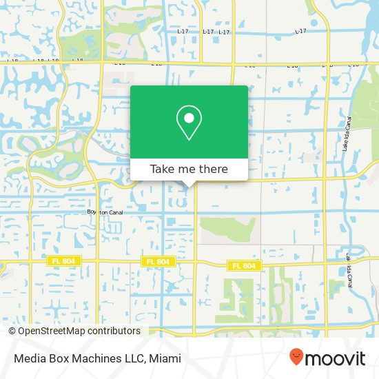 Mapa de Media Box Machines LLC