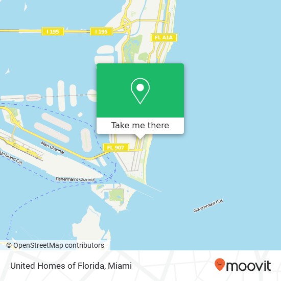 United Homes of Florida map