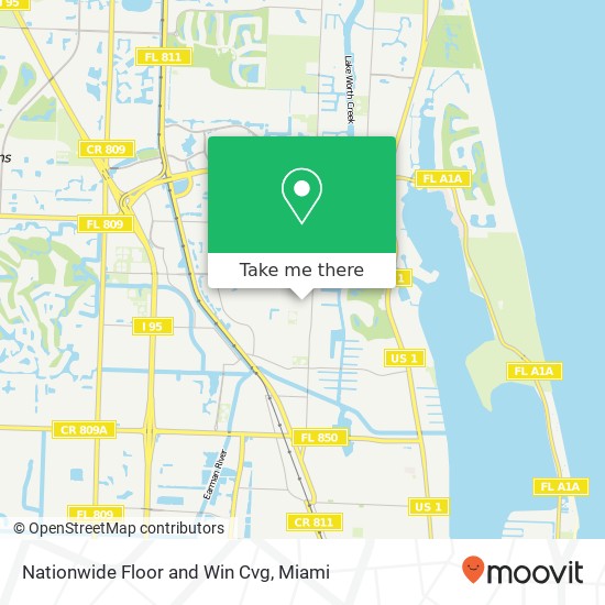 Mapa de Nationwide Floor and Win Cvg