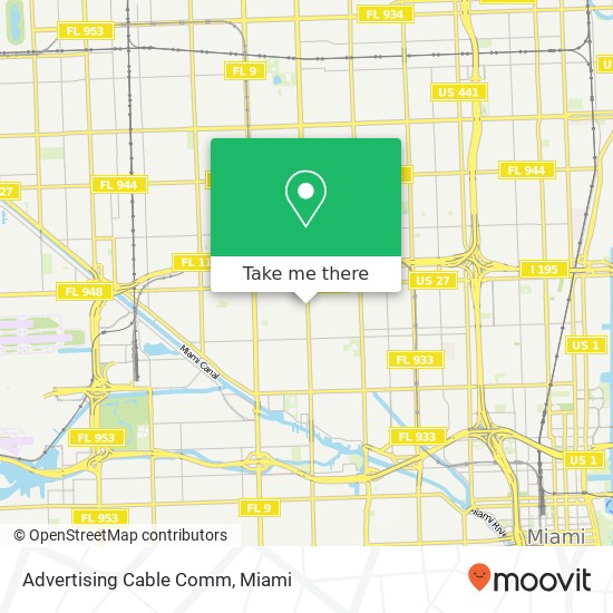 Mapa de Advertising Cable Comm