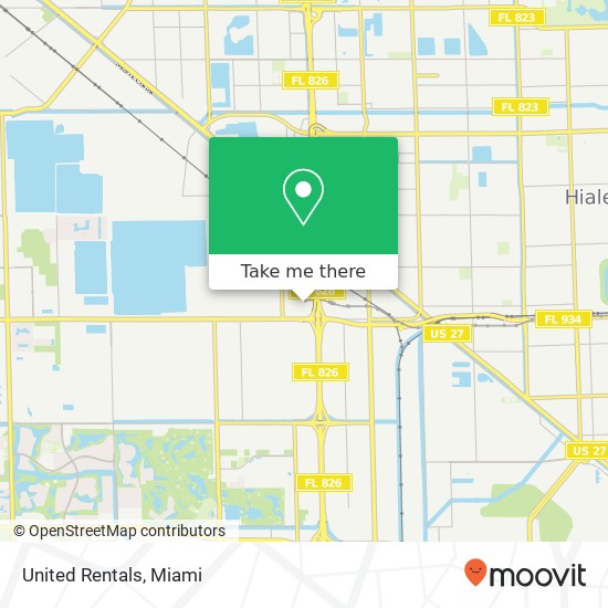 United Rentals map