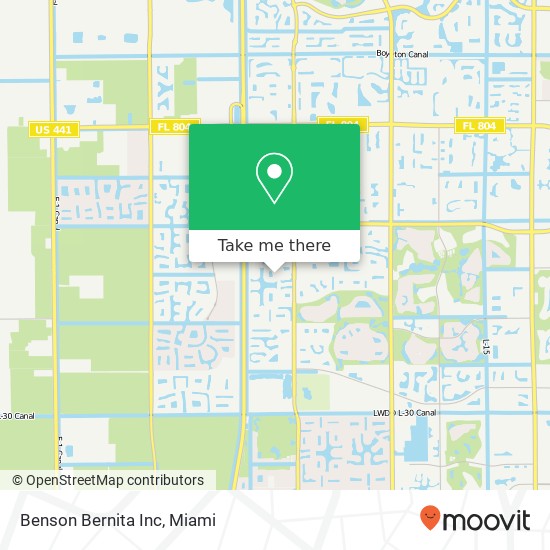 Benson Bernita Inc map