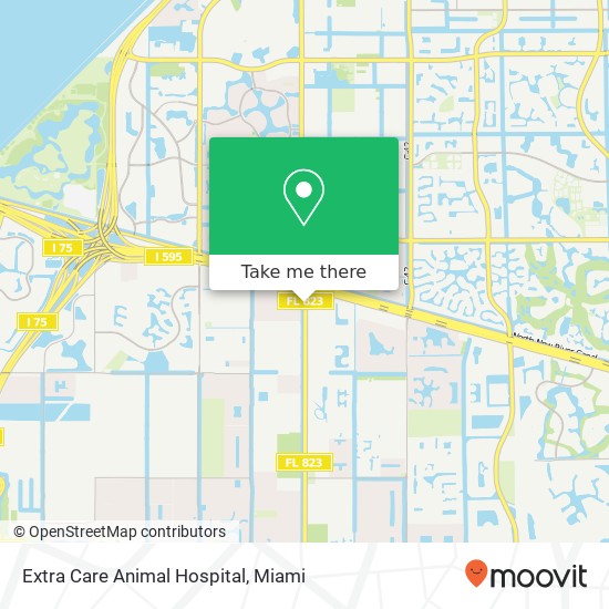 Mapa de Extra Care Animal Hospital