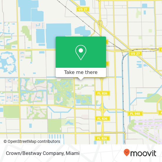 Crown/Bestway Company map