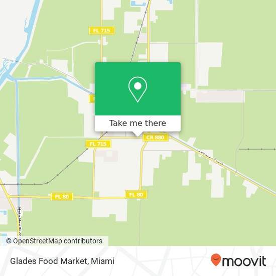 Mapa de Glades Food Market