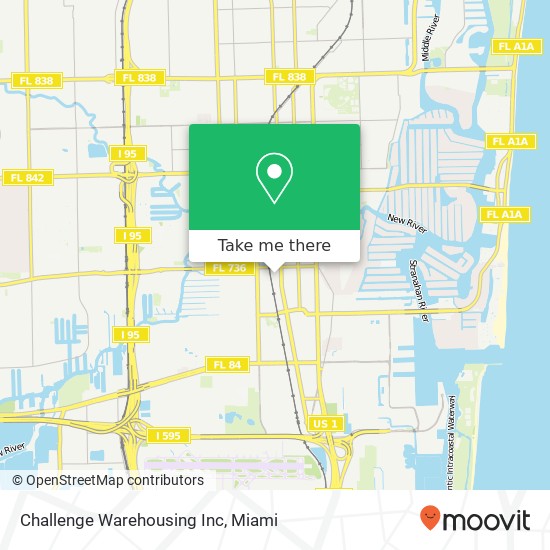 Challenge Warehousing Inc map