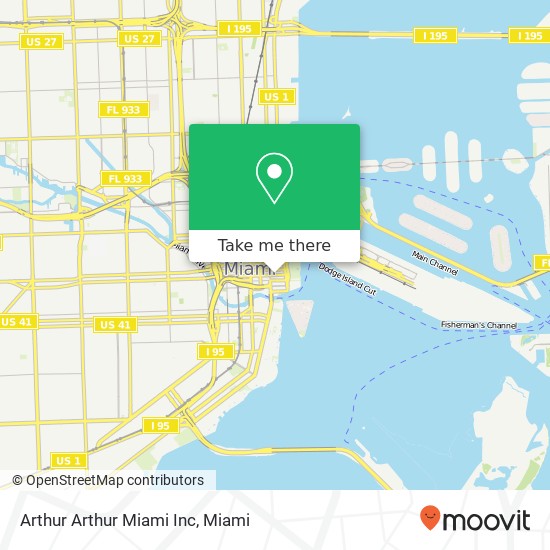 Arthur Arthur Miami Inc map