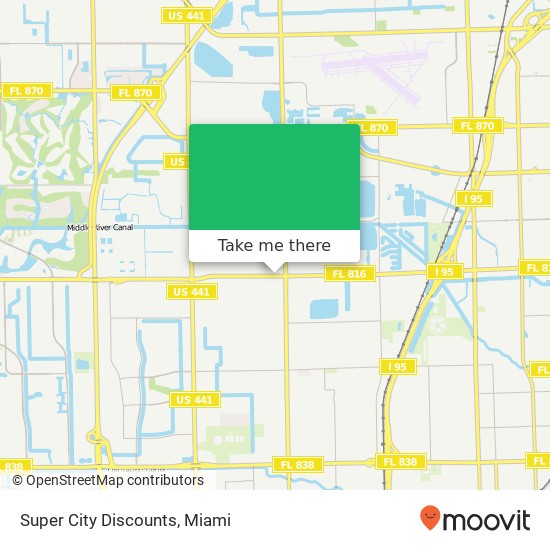 Mapa de Super City Discounts