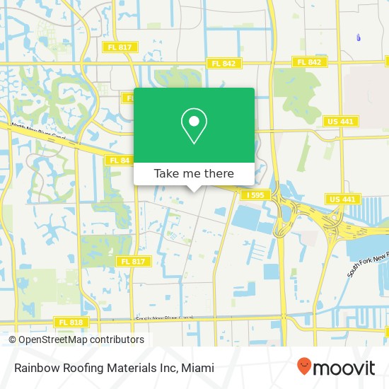 Rainbow Roofing Materials Inc map