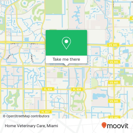 Home Veterinary Care map