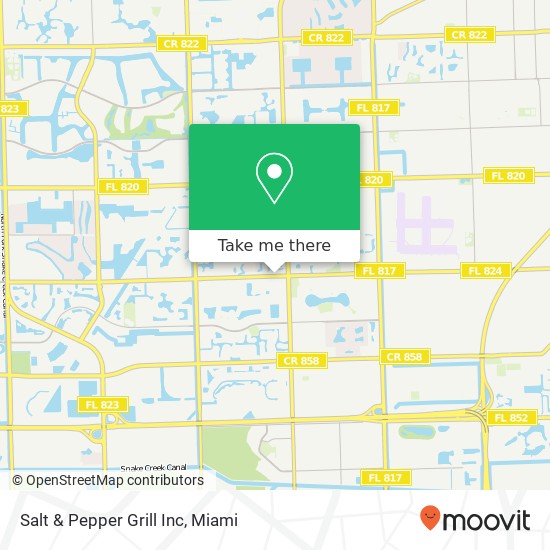 Mapa de Salt & Pepper Grill Inc