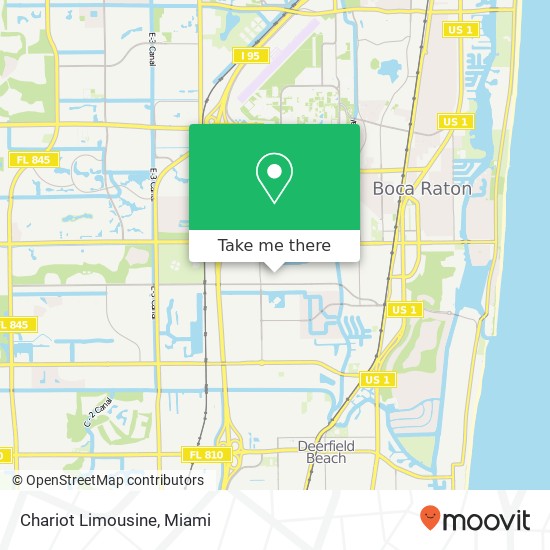 Chariot Limousine map