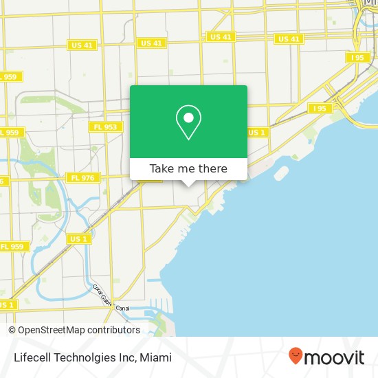 Mapa de Lifecell Technolgies Inc