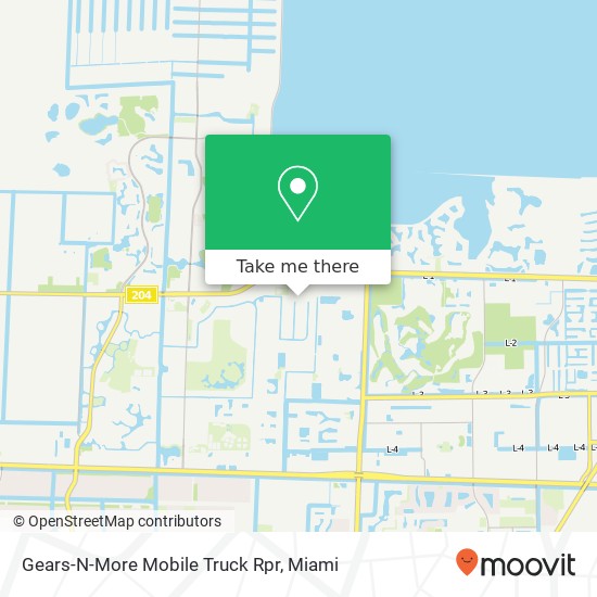 Gears-N-More Mobile Truck Rpr map