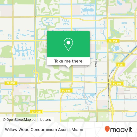 Willow Wood Condominium Assn I map