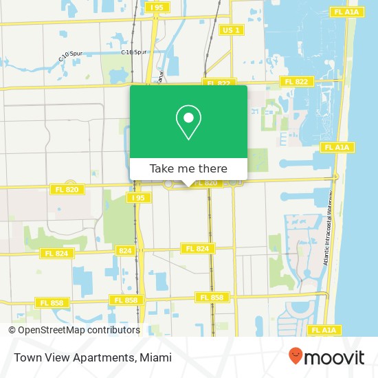 Town View Apartments map