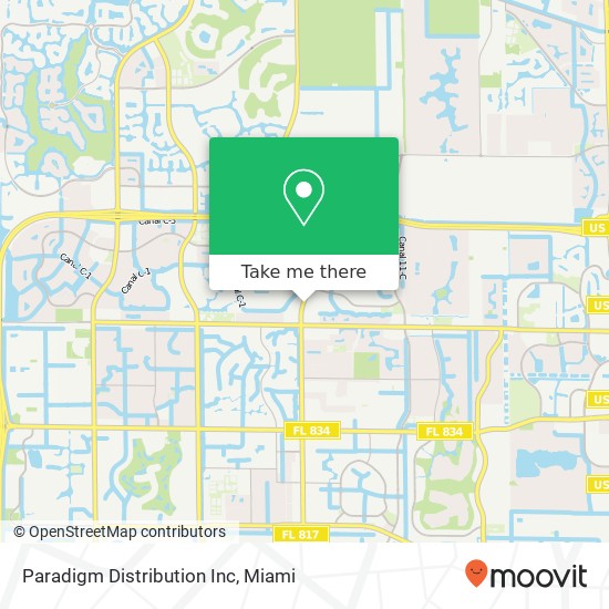 Paradigm Distribution Inc map