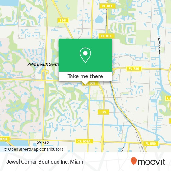 Mapa de Jewel Corner Boutique Inc