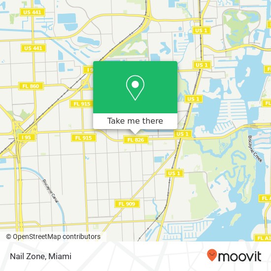 Nail Zone map