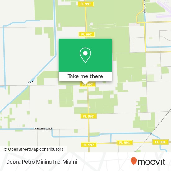 Mapa de Dopra Petro Mining Inc