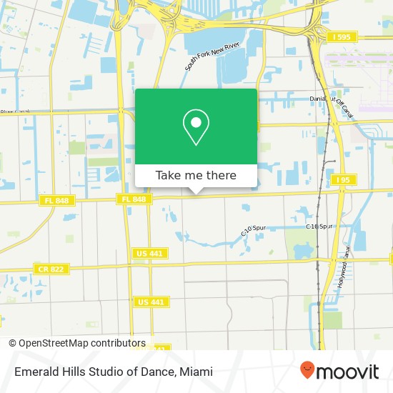 Emerald Hills Studio of Dance map