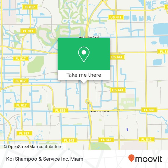 Koi Shampoo & Service Inc map