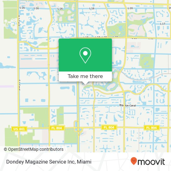 Dondey Magazine Service Inc map