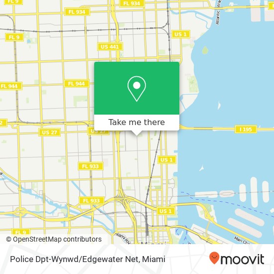 Police Dpt-Wynwd/Edgewater Net map