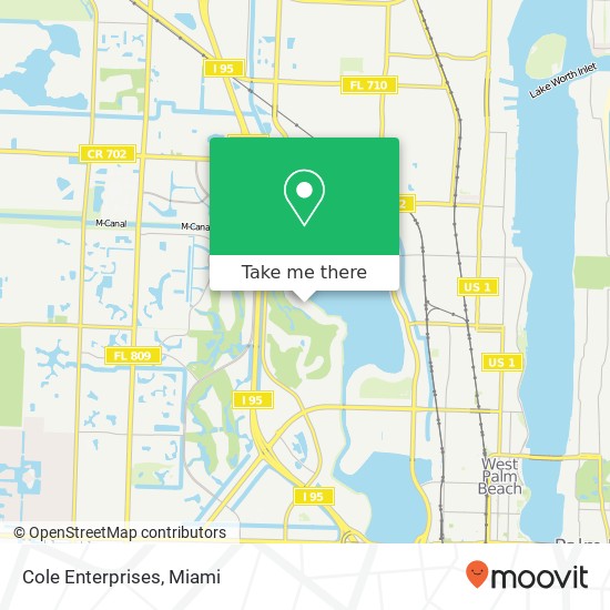 Cole Enterprises map