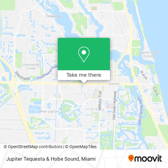 Jupiter Tequesta & Hobe Sound map