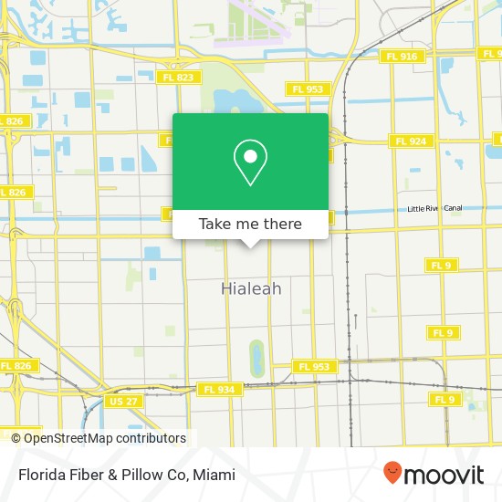 Mapa de Florida Fiber & Pillow Co