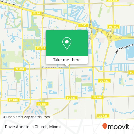 Davie Apostolic Church map