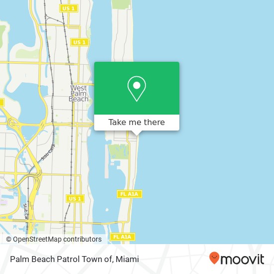 Palm Beach Patrol Town of map