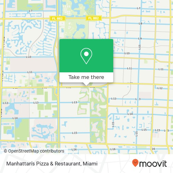 Mapa de Manhattan's Pizza & Restaurant