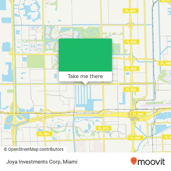 Joya Investments Corp map