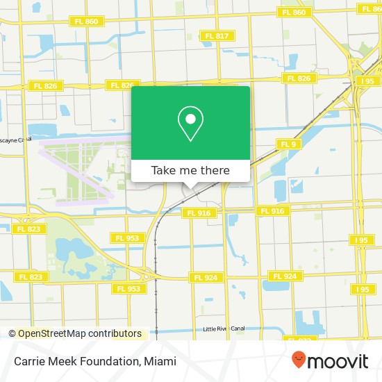 Mapa de Carrie Meek Foundation