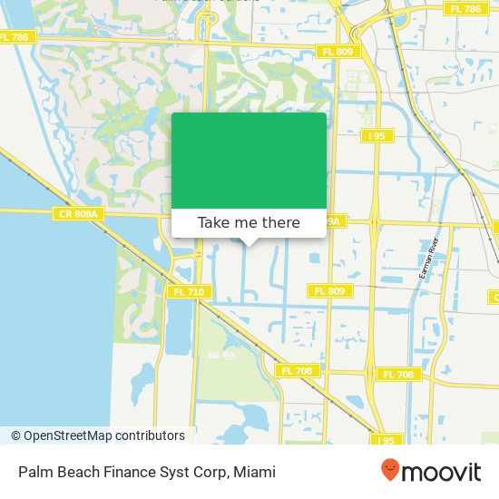 Palm Beach Finance Syst Corp map