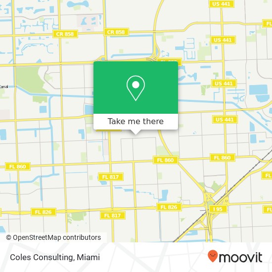 Coles Consulting map