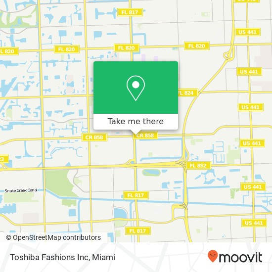 Mapa de Toshiba Fashions Inc