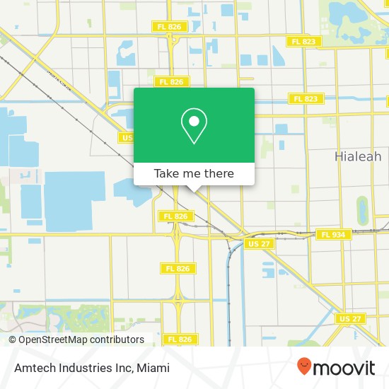 Amtech Industries Inc map